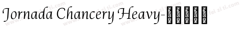 Jornada Chancery Heavy字体转换